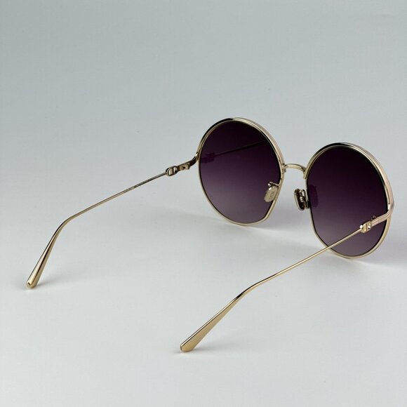 Dior EVERDIOR R1U B0D1 BRAND NEW Sunglasses Gold Gradient Bordeaux Unisex Metal - Picture 6 of 13